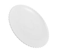 Assiette de Service en Céramique Blanche, Ronde et Plate Vintage | Repas Familiaux et Événements Professionnels, Design Classique Raffiné, Usage Intérieur ou Extérieur