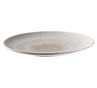 Assiette de service LUSH, diamètre 42 cm, mélaminé, blanc/beige