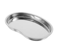 Assiette Dessert en Acier Inoxydable Argenté, Plate Irrégulière | Résistante à L’usure, Surface Lisse, Anti-casse, pour Gâteau, Apéritifs, Fêtes, Événements