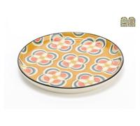 Assiette dessert Imany jaune 21 cm - 5 dont 1 offerte (lot de 6)