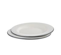 Assiette émaillée, diamètre: 260 mm, set de 2
