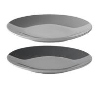 Assiette EMMA 22 cm, set de 2 pc, gris, grès, Stelton