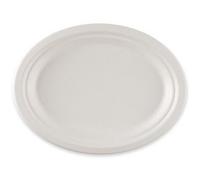 Assiette en canne à sucre, ovale, 265 x 200 mm