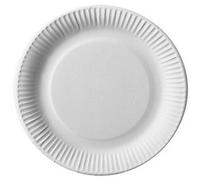 Assiette en carton 'pure', rond, 150 mm, blanc