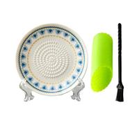 Assiette en céramique - Râpe à ail Trois pièces à main multifonction | Plat à friction à l'ail pour éplucher le gingembre, les tomates, les fruits, le chocolat, les fraises et
