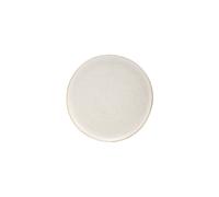 Assiette en grès gris-blanc, plate, ronde, compatible lave-vaisselle et micro-ondes - House Doctor, Pion - Ø29x4 cm