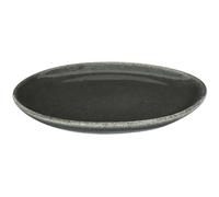 Assiette en grès vert Black Forest Assiette plate - 21 cm.