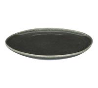 Assiette en grès vert Black Forest Assiette plate - 27 cm.
