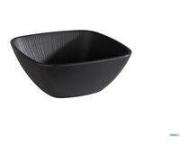 Assiette en mélamine, dimensions 25x25 cm, hauteur 11 cm, empilable, compatible avec le lave-vaisselle