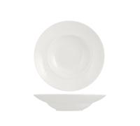 Saturnia Porcelaine Fine 4001238 - Lot de 1 Assiettes Creuses, Porcelaine, Lavable au Lave-Vaisselle, Ø 23 cm, Couleur Blanc