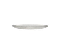 Assiette en verre transparent, ronde, à motifs, taille L - Hübsch, Fuyu - Ø27xH2 cm