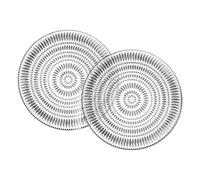 Assiette ETHNO 28 cm, set de 2 pc, verre, Nachtmann