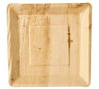 Assiette feuille de palmier 'pure', 250 x 250 mm