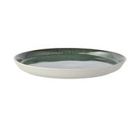 Assiette GASTRO 27 cm, blanc / vert, grès, Bitz