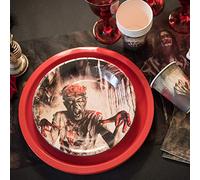 Assiette Halloween: Zombie (x10) REF/5889