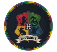 Amscan – Assiettes rondes en papier Harry Potter Poudlard 23 cm Lot de 8 Multicolore