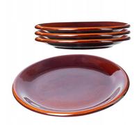 Assiette KADAX en argile avec couche de céramique, assiette, plate, 24 cm, 4 ...