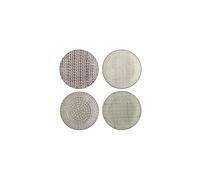 Assiette Lot de 4 en grès multicolore Karine