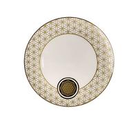 Assiette Lotus - Fleur de Vie Blanc Yin Yang