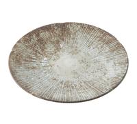 Assiette mise en bouche ICE WHITEWASH 22 cm, blanc, céramique, MIJ
