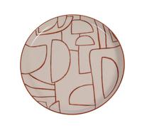 Amadeus – Assiette plate ambre 26 cm – Lot de 6