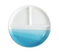 assiette plate, Assiettes à dîner divisées, assiette de contrôle régime, assiettes, des portions graduées, for adultes, bariatriques for le - Bleu 8 pouces(Blue)