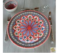 Assiette plate Bakir rouge - D 28 cm