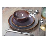 Assiette plate bordeaux - lot de 6