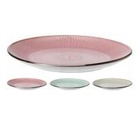 Assiette plate classique en céramique, couleurs variées, grande, 27 cm, 1 pièce.