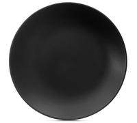 Assiette plate en céramique - ORION - 27 cm - Noir - Compatible micro-ondes - Compatible lave-vaisselle