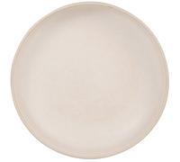 Assiette plate en grès beige 23x5x23cm Beige