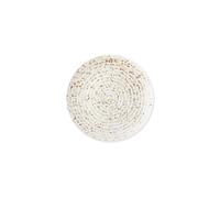 Assiette plate en grès blanc, ronde, durable, artisanale - Bloomingville, Willow - Ø28 cm