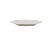 Assiette plate en grès blanc, ronde - Pomax, Bosque - Ø28xH3 cm