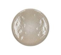 Assiette plate en grès blanc, ronde - Pomax, Spiro - Ø27x2 cm
