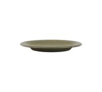 Assiette plate en grès khaki, ronde - Pomax, Bosque - Ø28x3 cm