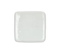 Assiette plate en porcelaine blanche D27