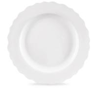 Assiette plate en porcelaine - ORION - MONA - 24,5 cm - Blanche - Compatible micro-ondes - Compatibilité lave-vaisselle