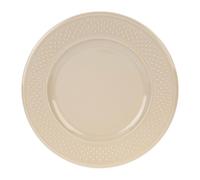 Assiette plate Faïence Gamme GRAIN DE RIZ Ø 27 cm Coloris Taupe Décor Grain de riz