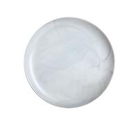 Assiette Plate Grise 25cm Diwali Marble - Luminarc - Verre Opale Extra Résistant