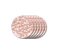 Assiette plate Léa rouge 27 cm (lot de 6) - - Rouge - Grès