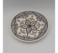 Assiette plate Marocain noir - D 24 cm