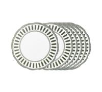 Table Passion Assiette plate Napoli 27 cm Porcelaine Vert (lot de 6)