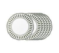 Table Passion Assiette plate Napoli 27 cm Porcelaine Vert (lot de 6)