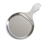 Assiette plate ovale 28,6 x 18 cm en acier inoxydable argenté (18 cm | Acier inoxydable durable, idéal pour les steaks, résistant aux coupures, design moderne