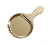 Assiette plate ovale 28,6 x 18 cm en acier inoxydable argenté (18 cm doré) | Acier inoxydable durable, idéal pour les steaks, résistant aux coupures, design moderne