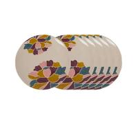 Amadeus Assiette plate Paula 25 cm - lot de 6 - Grès Crème/Ivoire