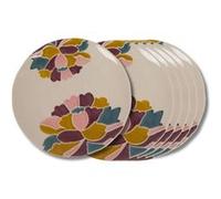 Amadeus Assiette plate Paula 25 cm - lot de 6 - Grès Crème/Ivoire
