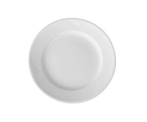 Assiette plate porcelaine blanche classique Ø 200 mm x 12