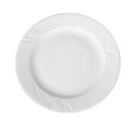 Assiette plate porcelaine blanche décorée Ø 200 mm - Lot de 12 - Hendi