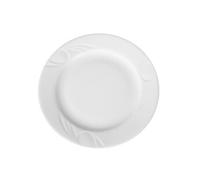 Assiette plate porcelaine blanche décorée Ø 320 mm x 6